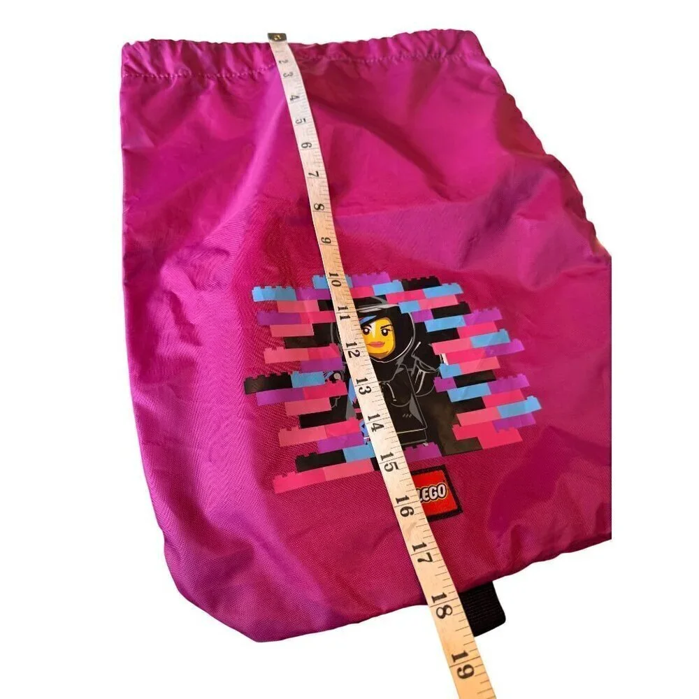 Lego Hot Pink Cinch Sak - NWT